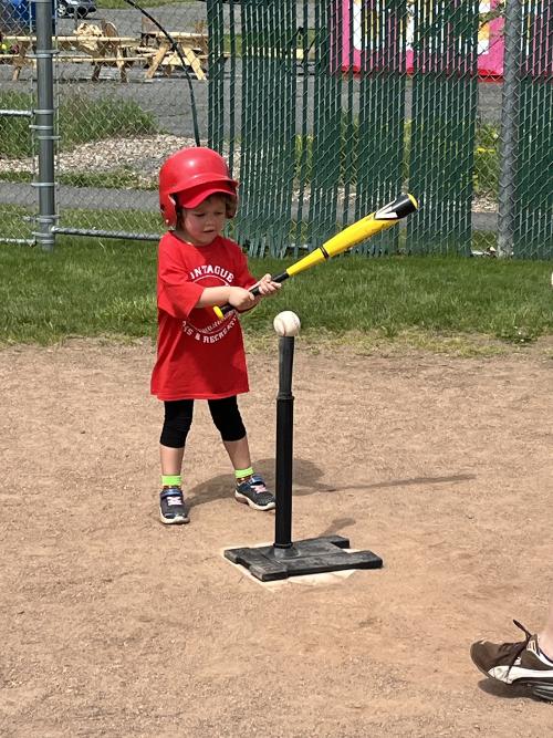 Lydia at bat